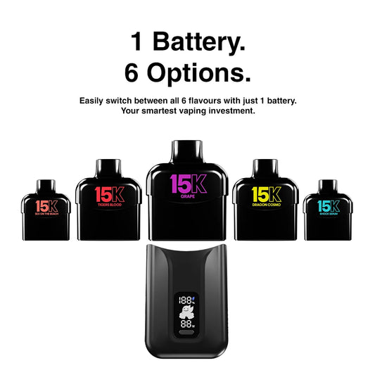 One Battery, Endless Flavours: The Genius Behind E-XHALE's 15K Closed-Pod System