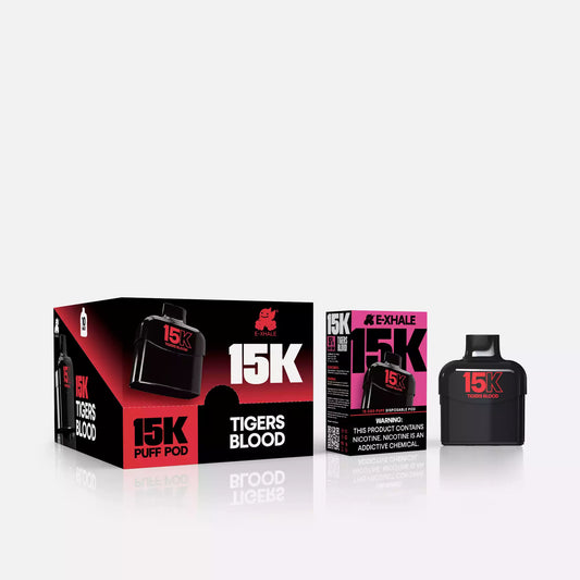 15K Tigers Blood 5%/50mg - Disposable Pod: 10 Pack
