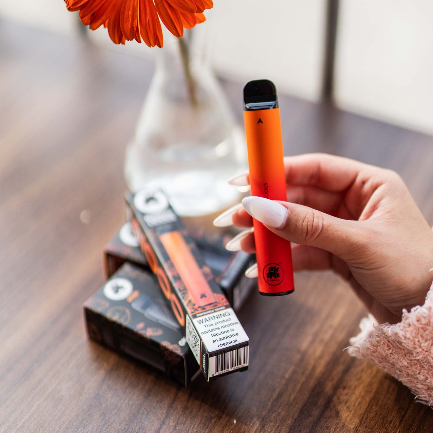 E-XHALE 2000 Puff Mangolicious - Mango and Strawberry - 3.5%/35mg Strength - Single-use Disposable Vape