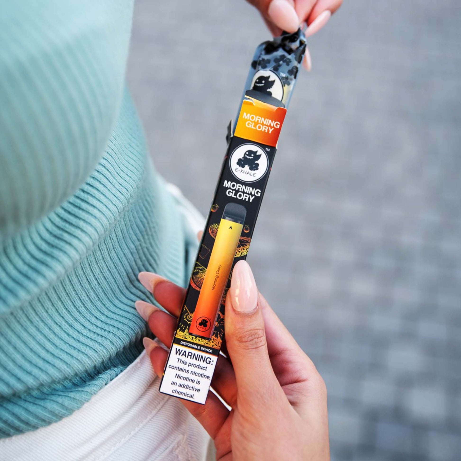 E-XHALE 2000 Puff Morning Glory - Pineapple and Grapefruit - 3.5%/35mg Strength - Single-use Disposable Vape