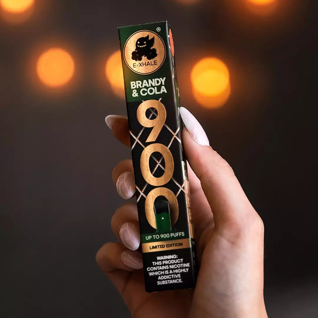 900 Brandy & Cola 5%/50mg - Single-Use Disposable: 10 Pack