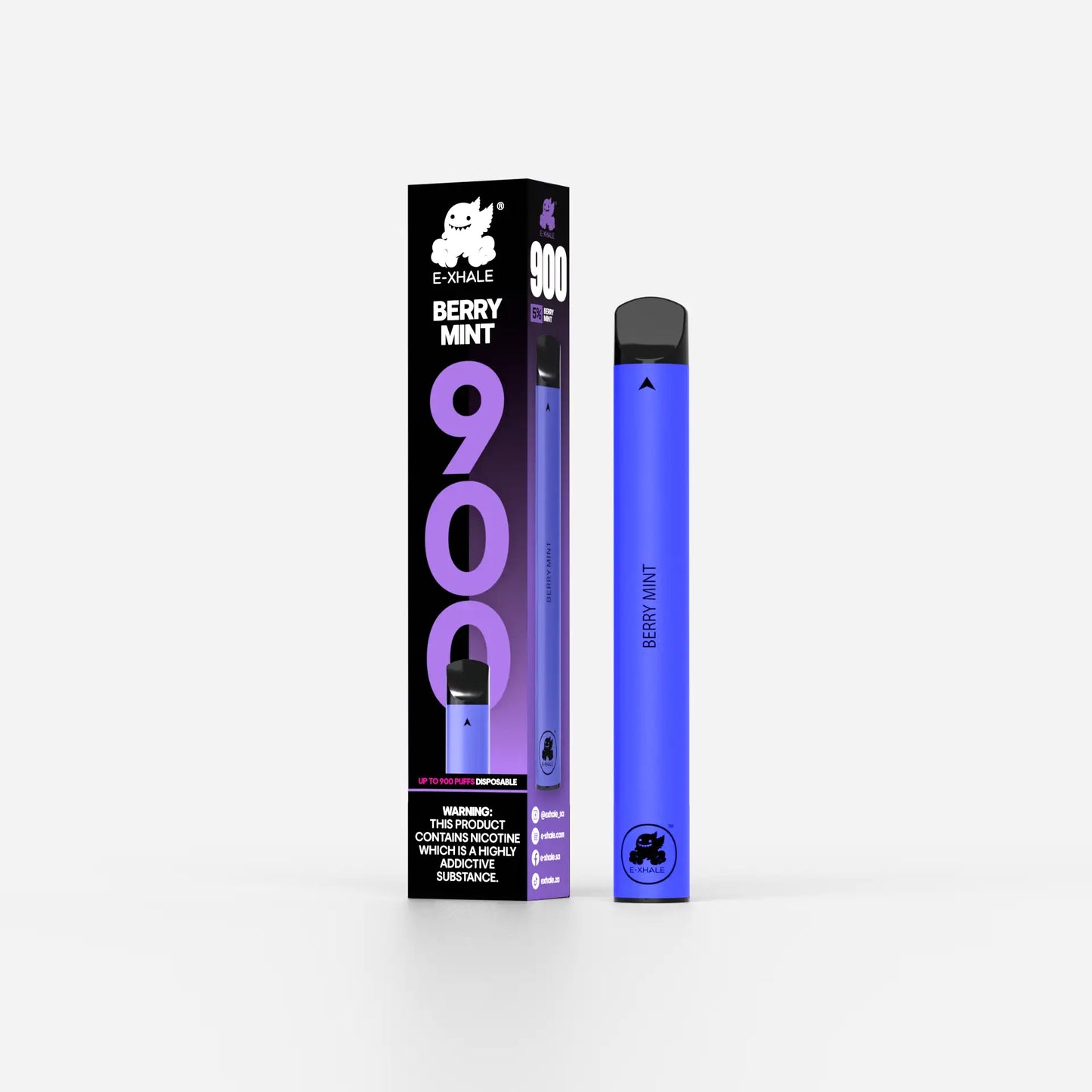 900 Berry Mint Disposable Vape - 5% Nicotine 50mg