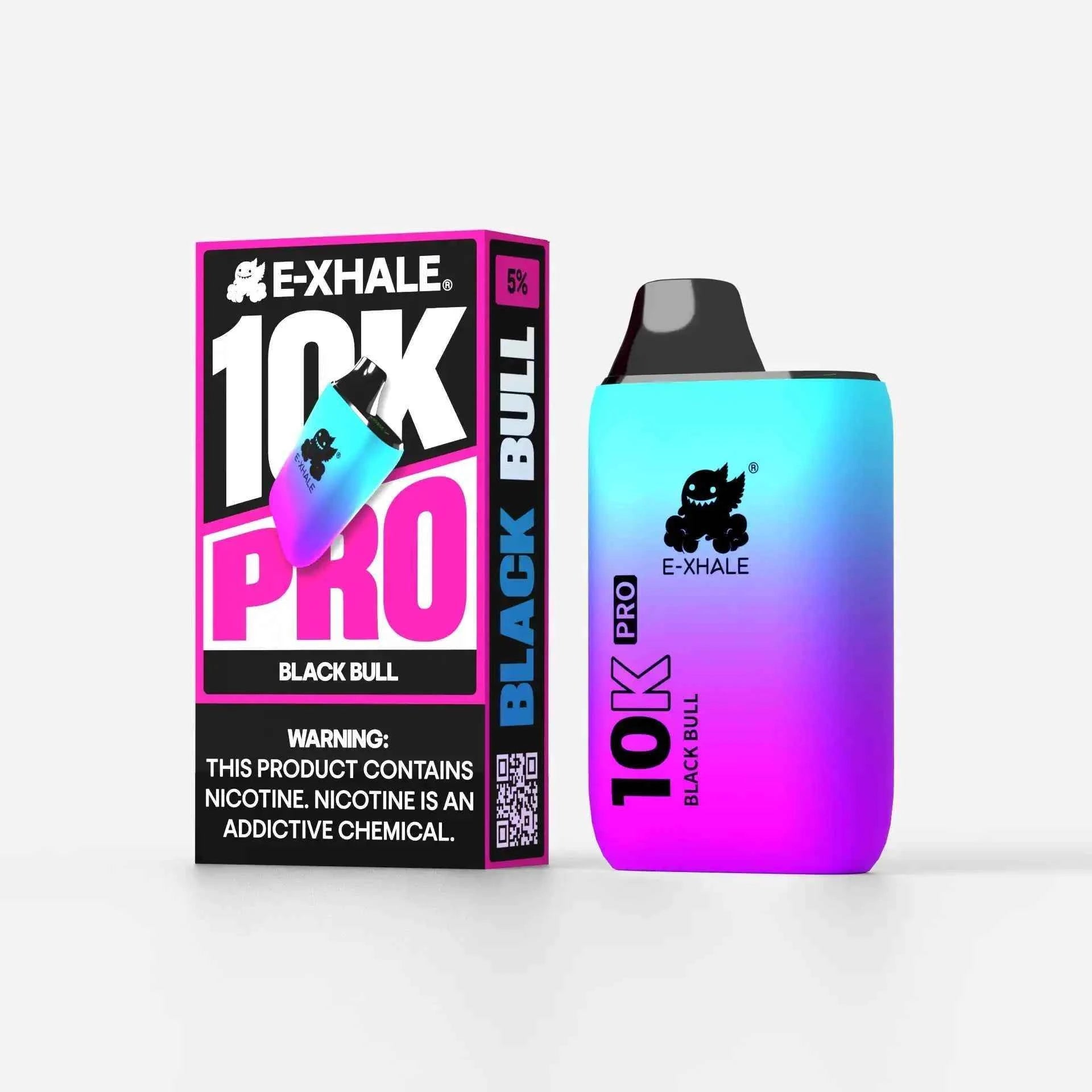 10K Pro Black Bull - 15000 Puffs Rechargeable Vape | E-XHALE 10K Pro Black Bull - 15000 Puffs Rechargeable Vape | E-XHALE