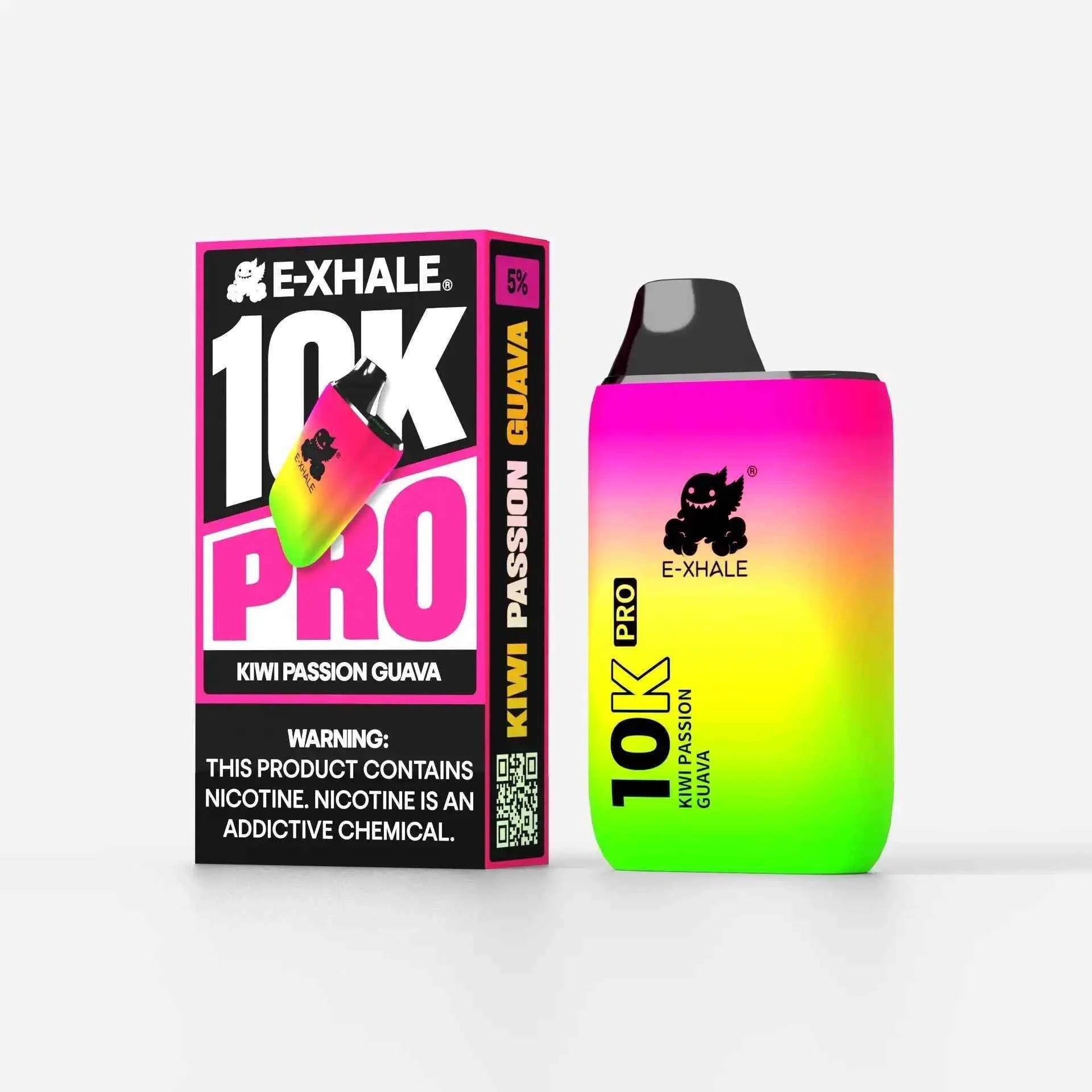 10K Pro Kiwi Passion Guava - 15000 Puffs Rechargeable Vape | E-XHALE 10K Pro Kiwi Passion Guava - 15000 Puffs Rechargeable Vape | E-XHALE