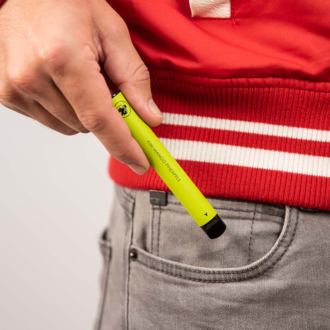 E-XHALE 900 Puff Kiwi Mango Pineapple - Nicotine Free - 0%/0mg Strength - Single-use Disposable Vape