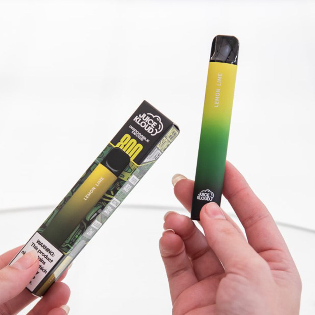 Juice Kloud 800 Puff Lemon Lime - 2%/20mg Strength - Most Affordable South African Single-use Disposable Vape