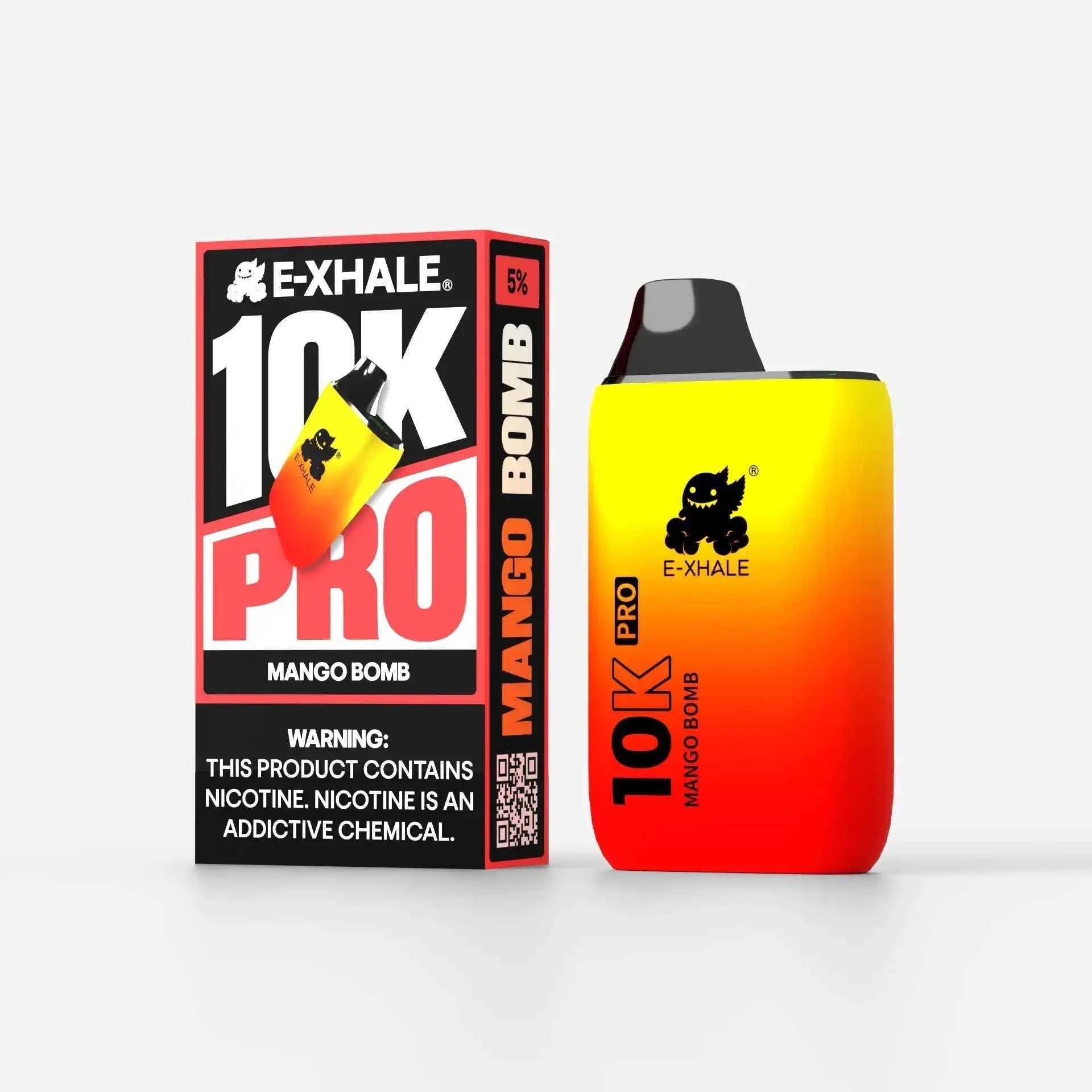 10K Pro Mango Bomb - 15000 Puffs Rechargeable Vape | E-XHALE 10K Pro Mango Bomb - 15000 Puffs Rechargeable Vape | E-XHALE