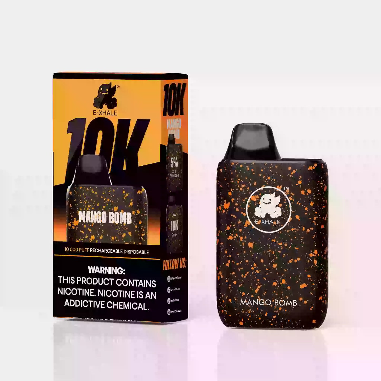 10K Mango Bomb 5%/50mg - Rechargeable Disposable