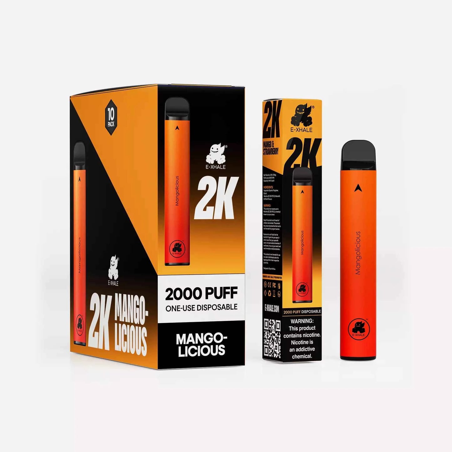 2K Mangolicious 3.5%/35mg - Single-Use Disposable: 10 Pack