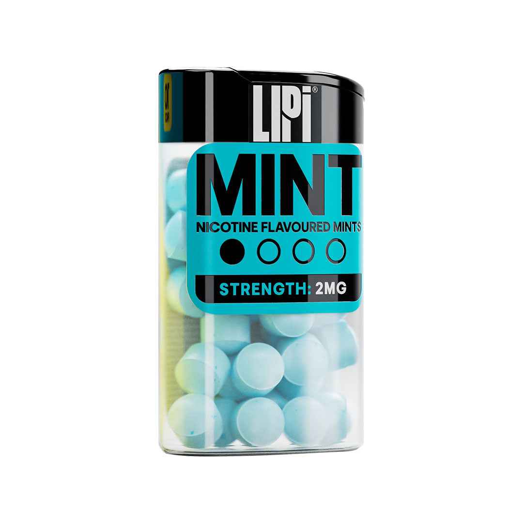 LIPI Nicotine Mints: Mint 2mg/0.2% Nicotine Alternative: 10 Pack