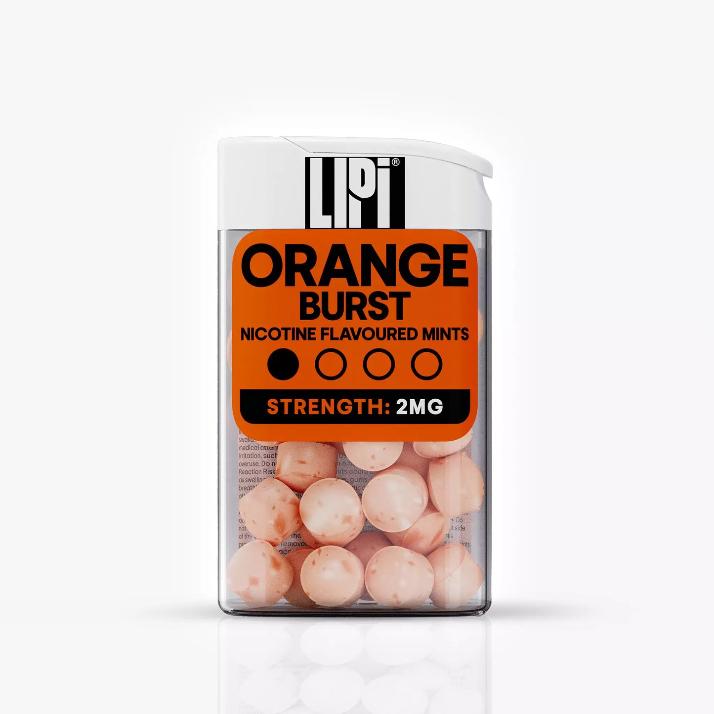 LIPI 2mg Nicotine Mints Lozenges Orange Burst - 0.2%/2mg Strength - Digestible Oral Nicotine Alternative Smoke-Free Tobacco Free