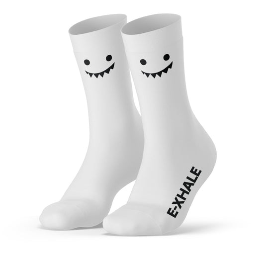 E-XHALE Socks: Ghost - Crew Length