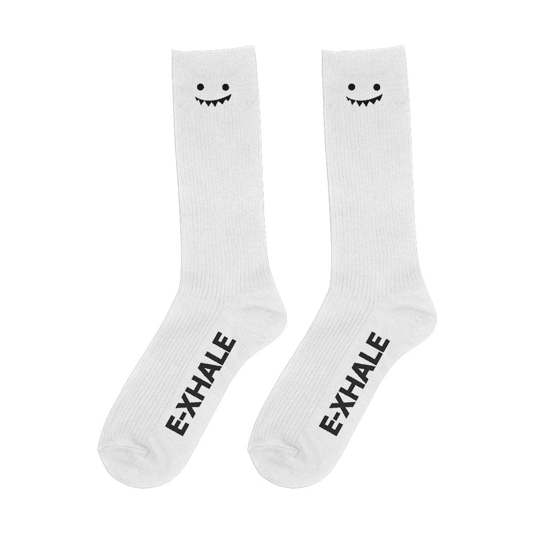 E-XHALE Socks: Ghost - Crew Length