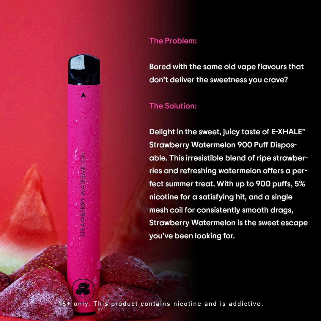 900 Strawberry Watermelon 5% - Single-Use Disposable