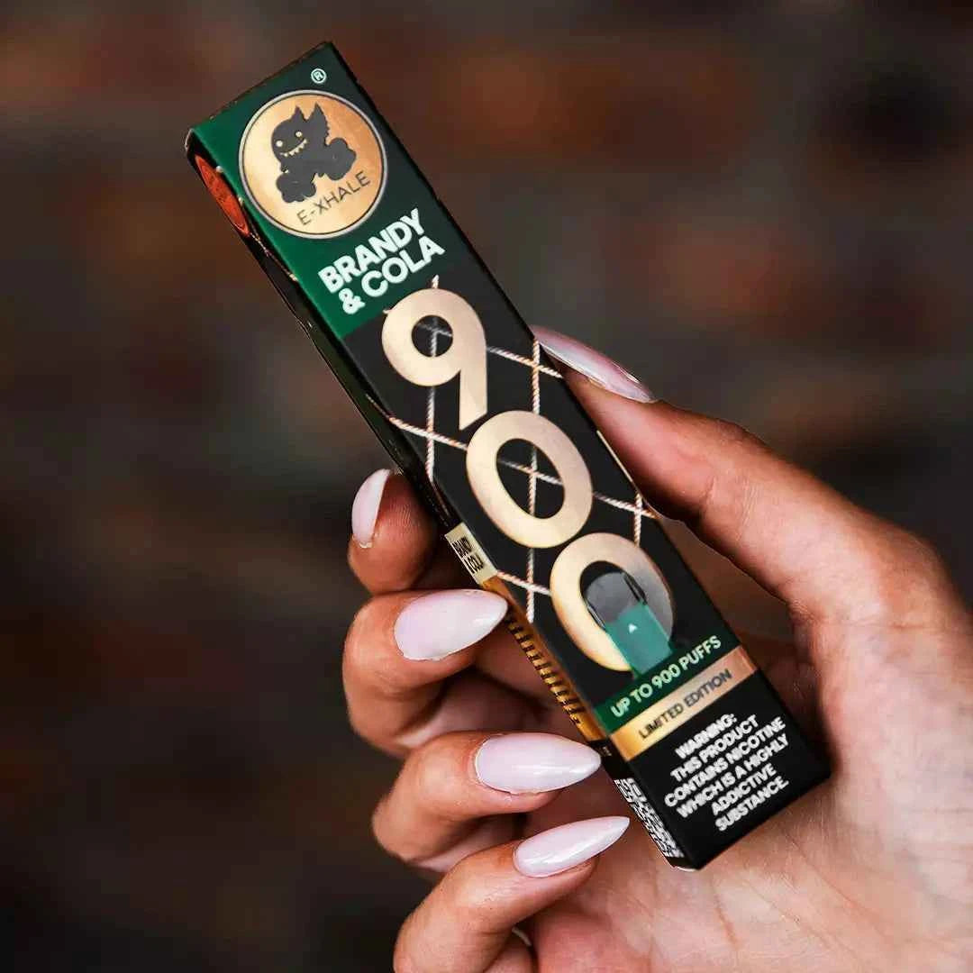 900 Brandy & Cola 5%/50mg - Single-Use Disposable: 10 Pack