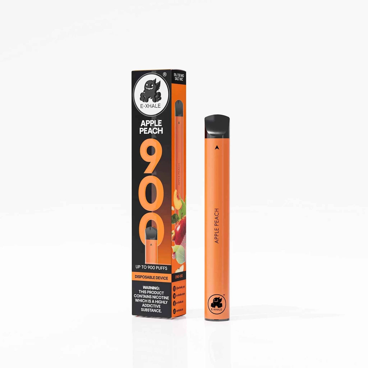 900 Apple Peach 5% - Single-Use Disposable Vape