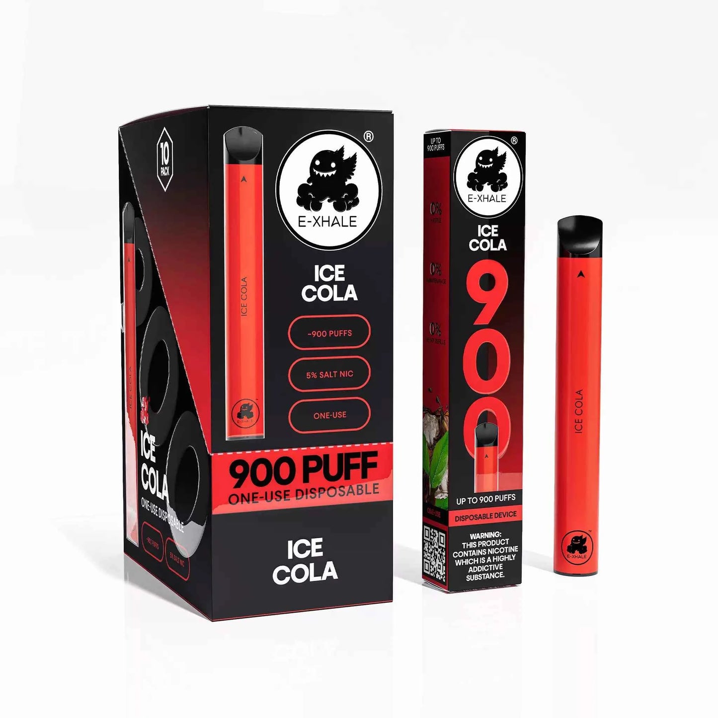 900 Ice Cola 5%/50mg - Single-Use Disposable: 10 Pack