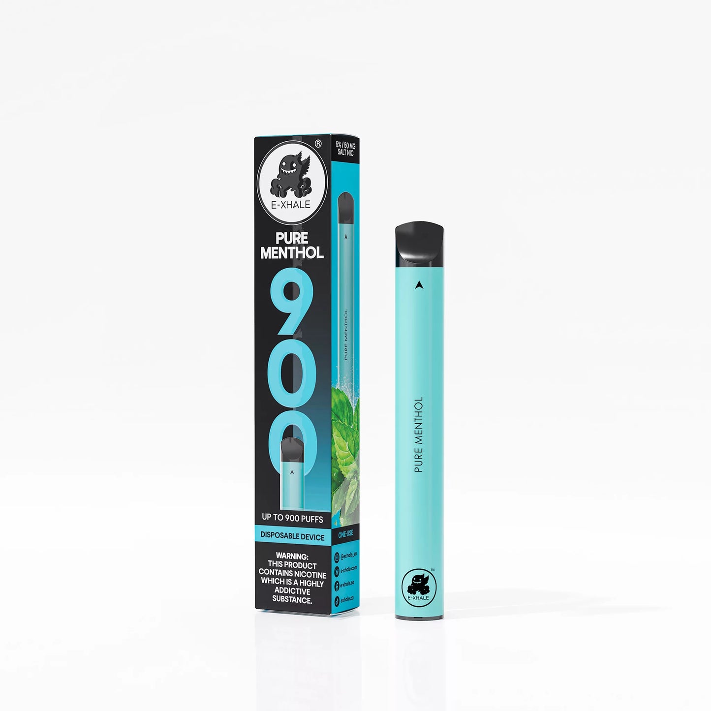 900 Pure Menthol 5% - Single-Use Disposable