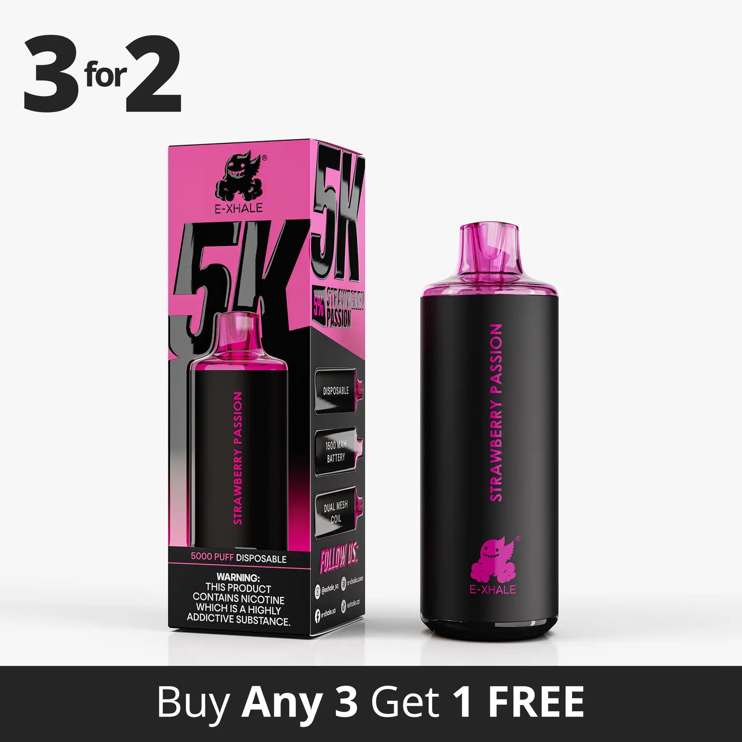 5K Strawberry Passion 5%/50mg