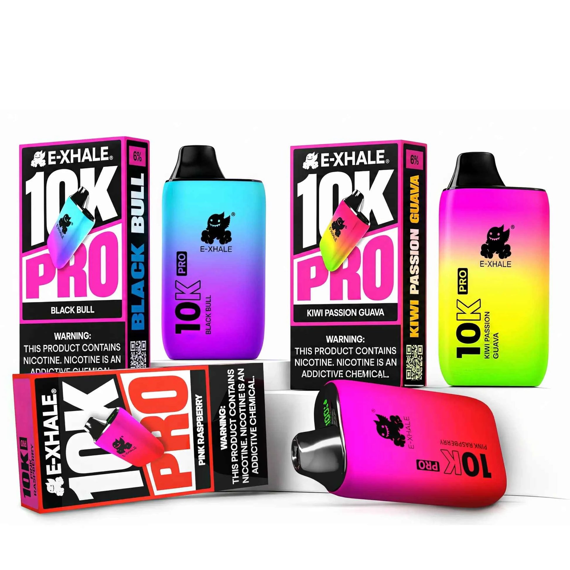 Year 4 Bundle - 3 × 10K Pro Vapes | E-XHALE 6th Birthday