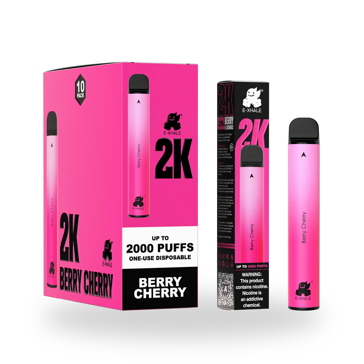 Berry Cherry 2K Disposable Vape 3.5% (10 Pack)