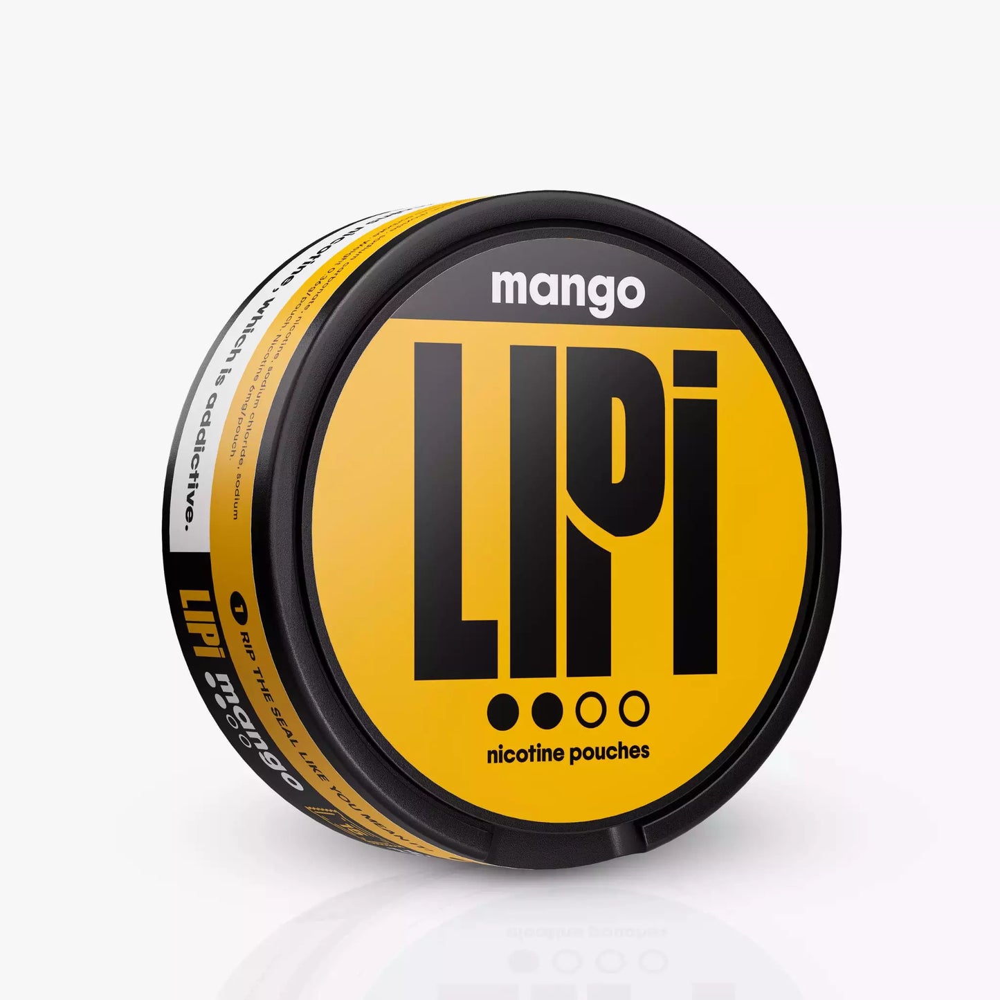 LIPI 6mg Nicotine Pouches Mango - 0.6%/6mg Strength - Nicotine Alternative Smoke-Free Tobacco Free
