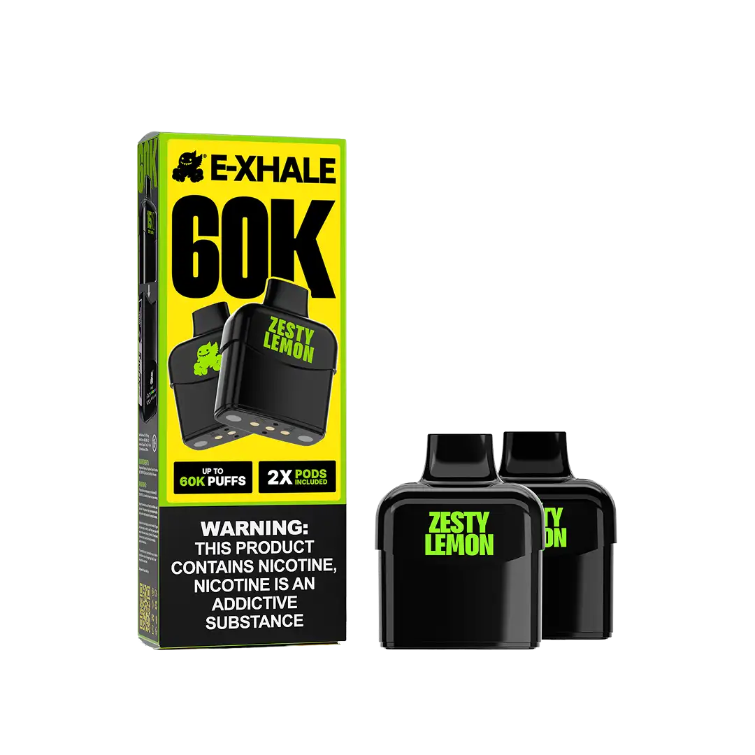 Zesty Lemon 60K Vape Pod Twin-Pack 5%