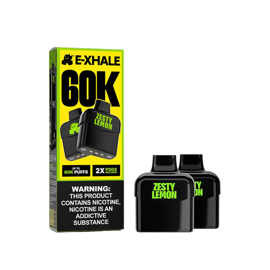 Zesty Lemon 60K Vape Pod Twin-Pack 5%