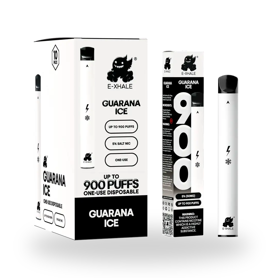 900 Guarana Ice 5%/50mg - Single-Use Disposable: 10 Pack