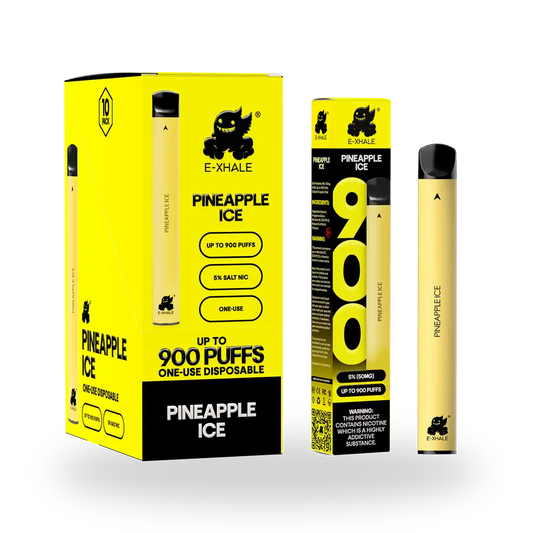 900 Pineapple Ice 5%/50mg - Single-Use Disposable: 10 Pack