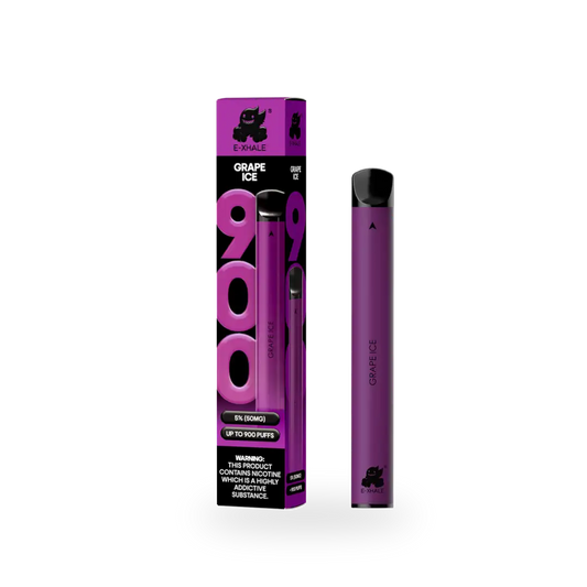 900 Grape Ice 5% - Single-Use Disposable Vape