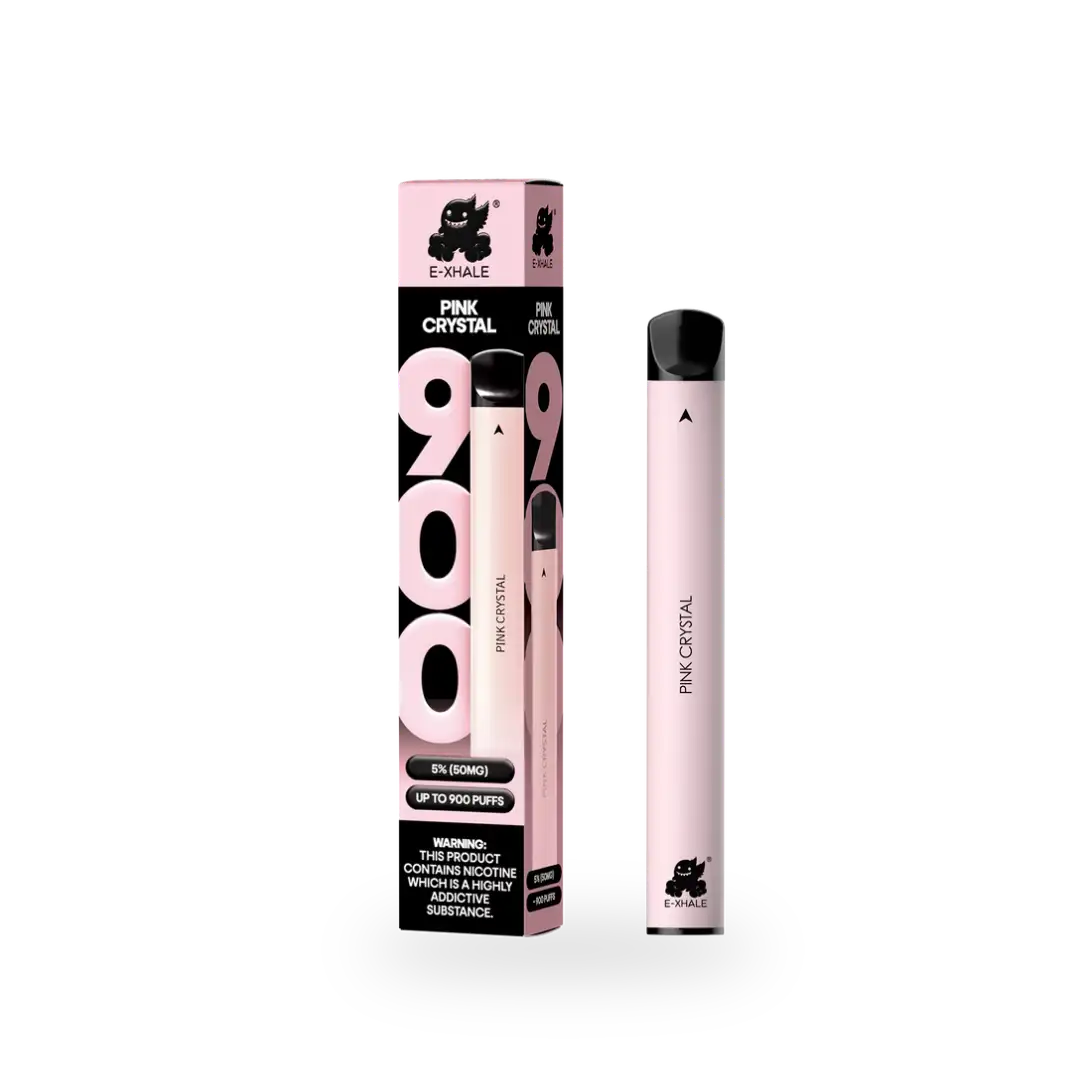 900 Pink Crystal 5%/50mg - Single-Use Disposable: 10 Pack