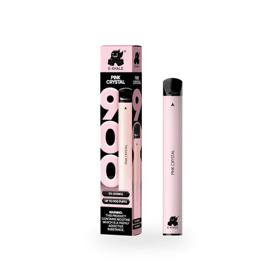 900 Pink Crystal Disposable Vape - 5% Nicotine 50mg