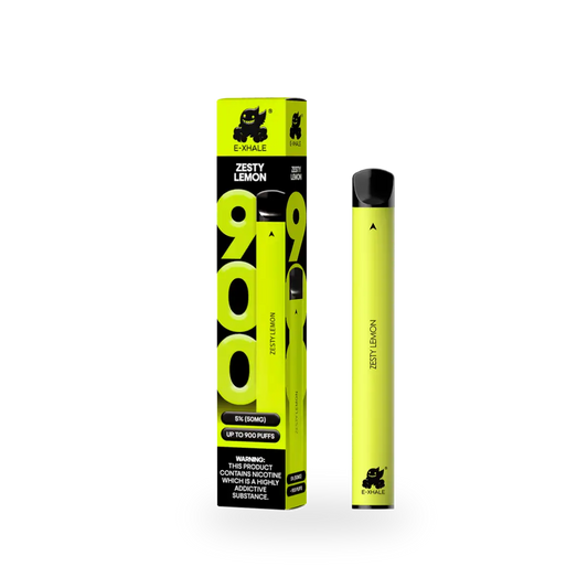 900 Zesty Lemon Disposable Vape - 5% Nicotine 50mg