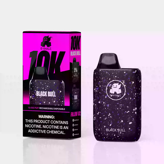 10K Black Bull 5%/50mg - Rechargeable Disposable Vape