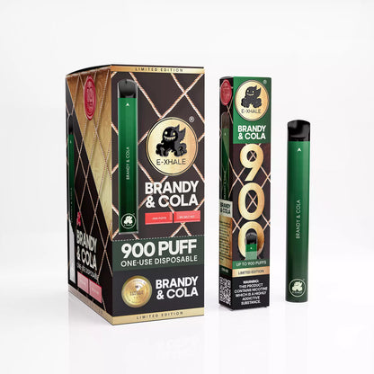 900 Brandy & Cola 5%/50mg - Single-Use Disposable: 10 Pack