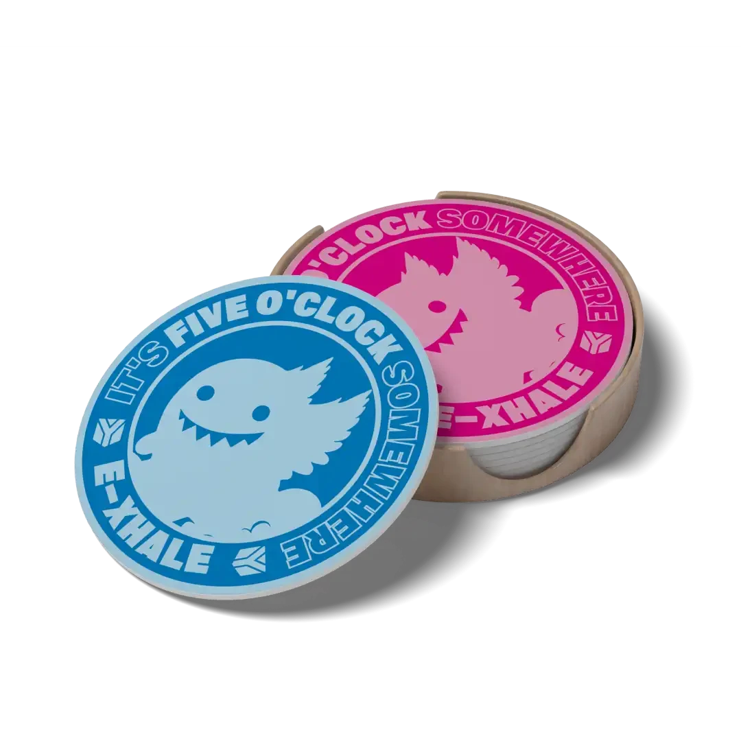 E-XHALE Coaster Set (4 Pack)
