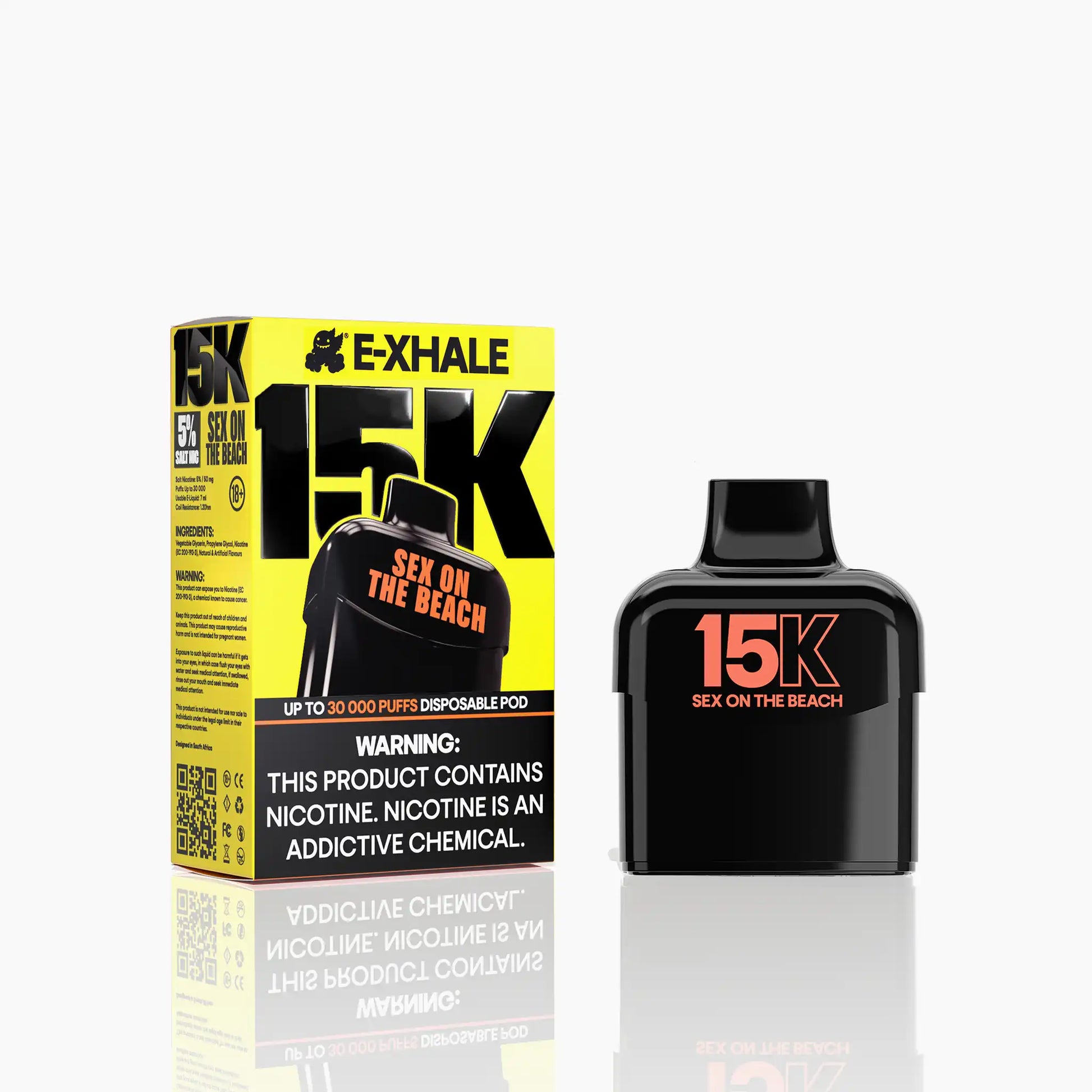 E-XHALE 15K Sex on the Beach Pod - 15000 Puffs | Disposable Vape E-XHALE 15K Sex on the Beach Pod - 15000 Puffs | Disposable Vape