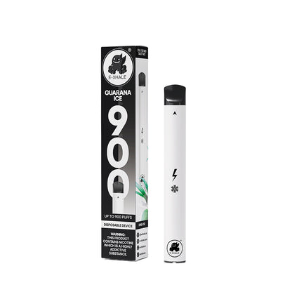 E-XHALE 900 Puff Guarana Ice - 5%/50mg Strength - Single-use Disposable Vape - Wholesale 10 Pack