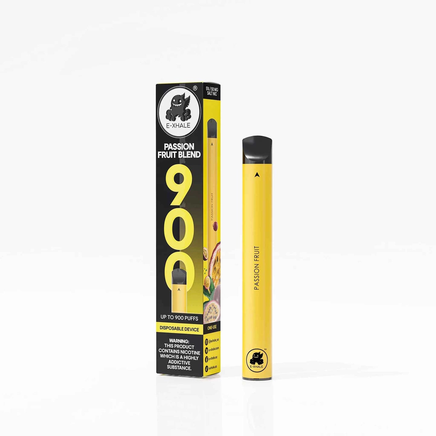 E-XHALE Passionfruit Blend Disposable Vape (900 Puffs) - 5%/50mg - Shop Now E-XHALE Passionfruit Blend Disposable Vape (900 Puffs) - 5%/50mg - Shop Now