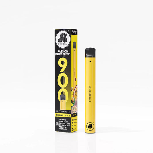 E-XHALE 900 Puff Passionfruit Blend - Passionfruit, Pineapple, and Mango - 5%/50mg Strength - Single-use Disposable Vape
