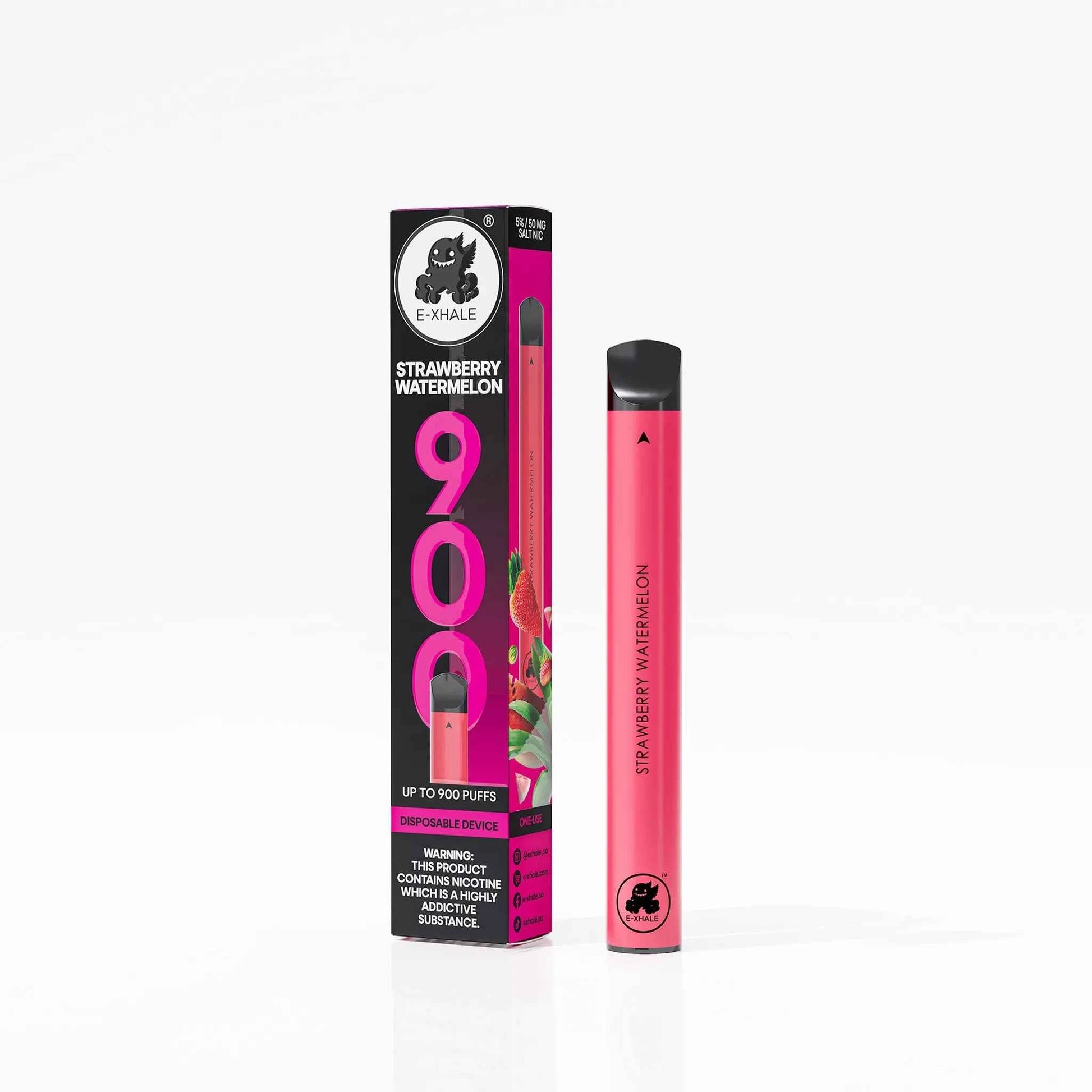 E-XHALE Strawberry Watermelon Disposable Vape (900 Puffs) - 5%/50mg - Shop Now E-XHALE Strawberry Watermelon Disposable Vape (900 Puffs) - 5%/50mg - Shop Now