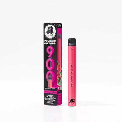 E-XHALE 900 Puff Strawberry Watermelon - 5%/50mg Strength - Single-use Disposable Vape