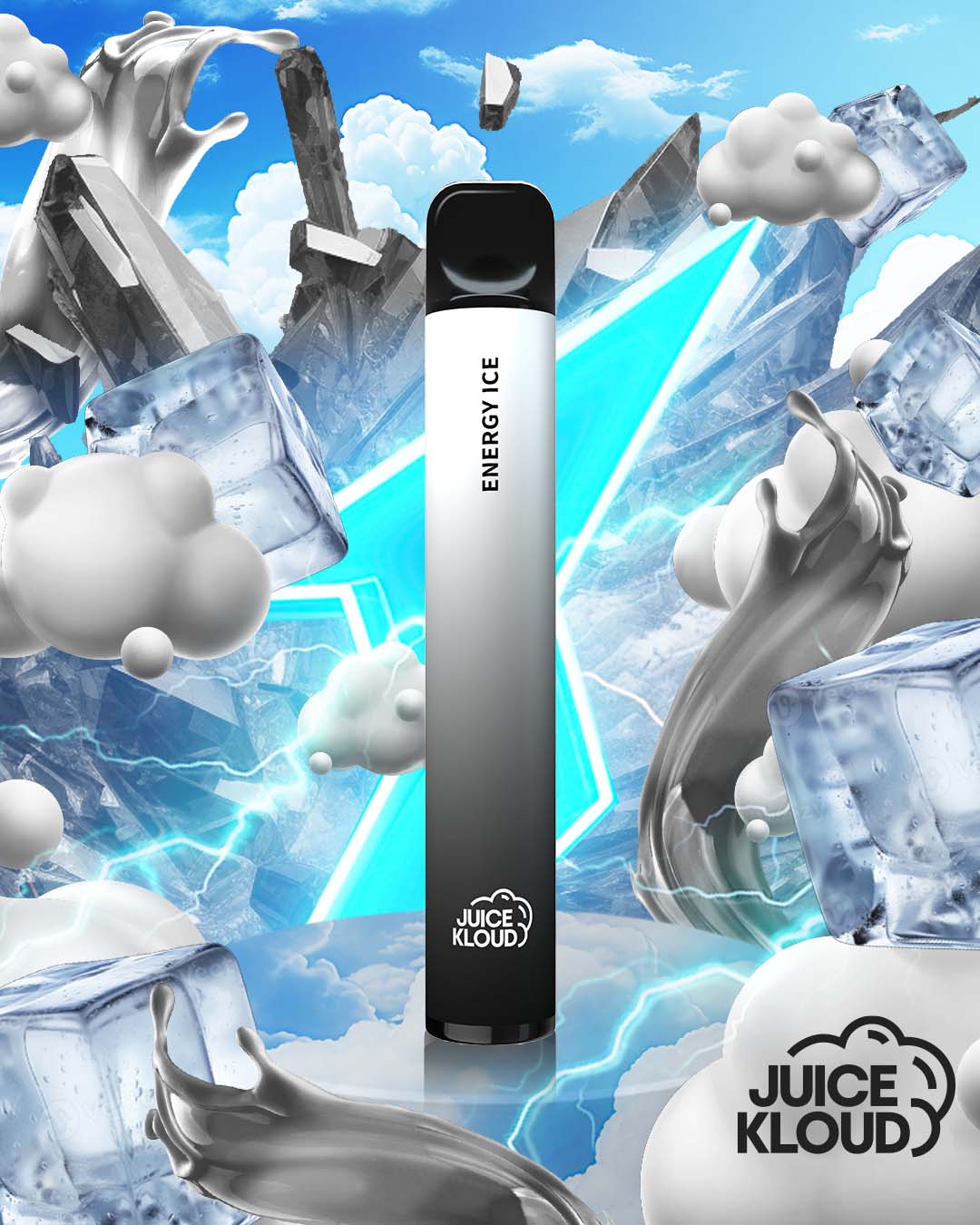 Energy Ice 600 Puff Disposable Vape, Juice Kloud, Best Affordable Vape in South Africa