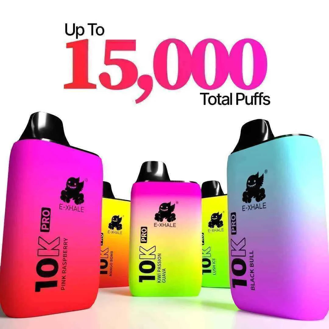 10K Pro Kiwi Passion Guava - 15000 Puffs Rechargeable Vape | E-XHALE 10K Pro Kiwi Passion Guava - 15000 Puffs Rechargeable Vape | E-XHALE