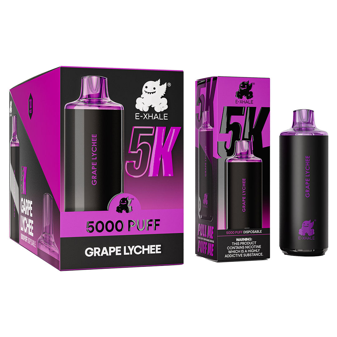 5K Grape Lychee 5%/50mg: 10 Pack