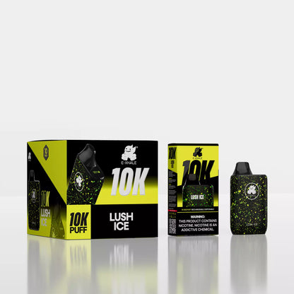 10K Lush Ice 5%/50mg - Rechargeable Disposable: 10 Pack
