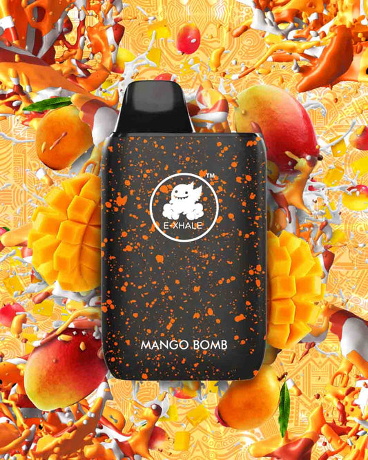 High-Puff Rechargeable Vape South Africa. Mango Bomb: Juicy South African Mango. Cheapest and Highest Quality Vape South Africa. E-XHALE Disposable Vapes South Africa