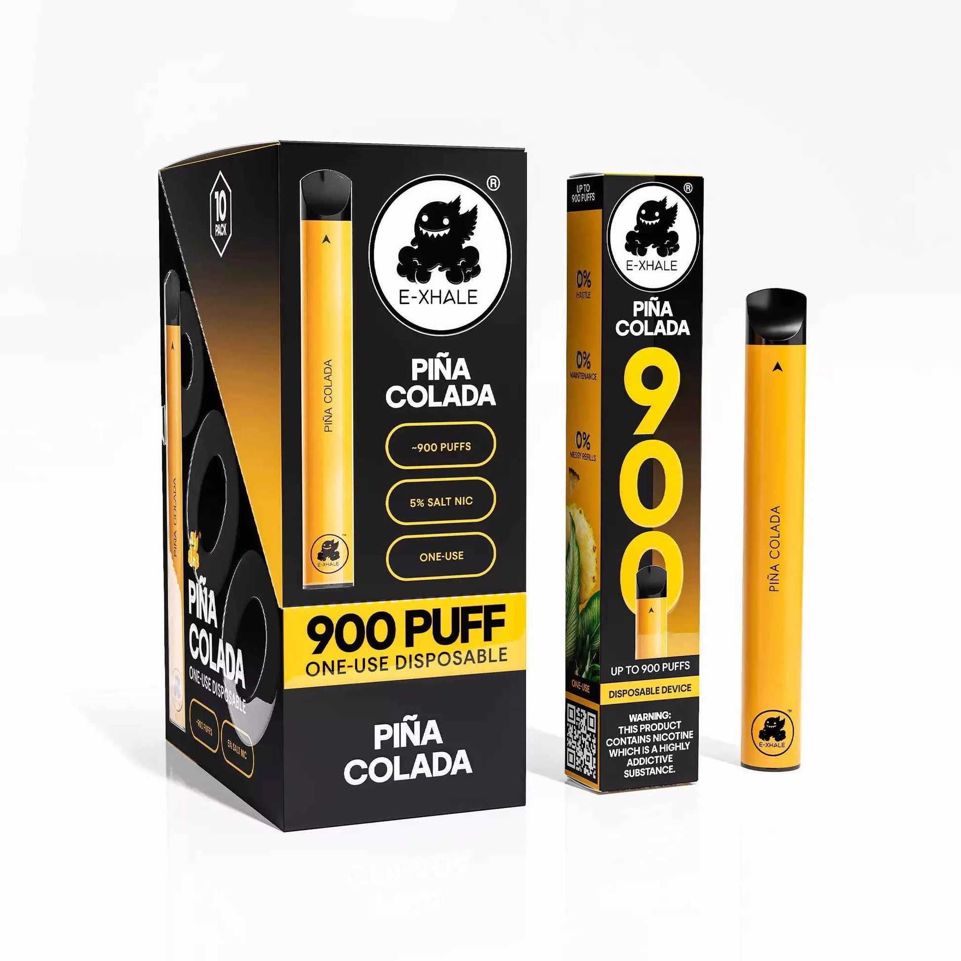 E-XHALE Pina Colada Disposable Vape (900 Puffs) - 5%/50mg - Shop Now E-XHALE Pina Colada Disposable Vape (900 Puffs) - 5%/50mg - Shop Now
