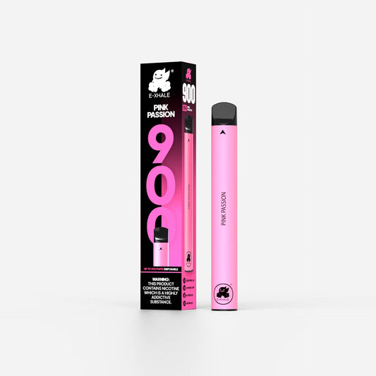 900 Pink Passion Disposable Vape - 5% Nicotine 50mg - E-XHALE